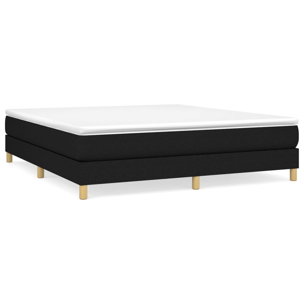 Boxspring met matras stof zwart 160x200 cm is nu te koop bij PeponiXL, paradijselijk wonen!
