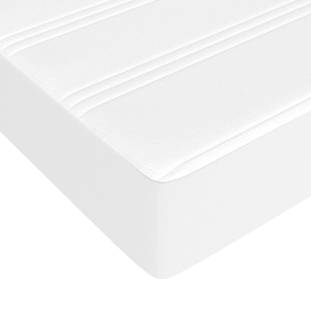 Boxspring met matras kunstleer wit 140x200 cm is nu te koop bij PeponiXL, paradijselijk wonen!
