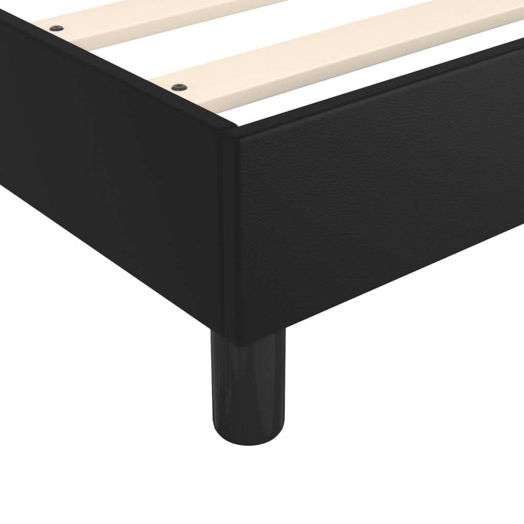 Boxspring met matras kunstleer zwart 180x200 cm is nu te koop bij PeponiXL, paradijselijk wonen!