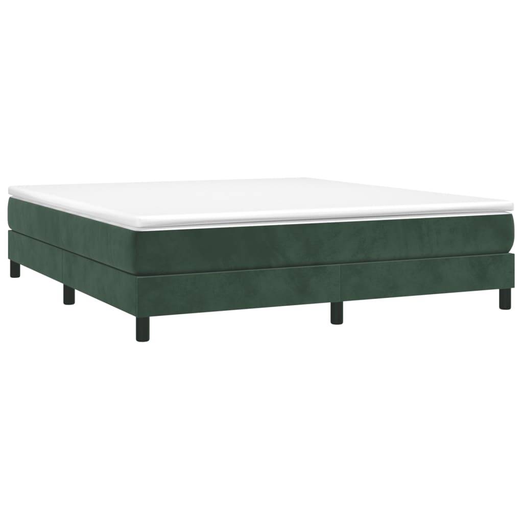 Boxspring met matras fluweel donkergroen 180x200 cm is nu te koop bij PeponiXL, paradijselijk wonen!