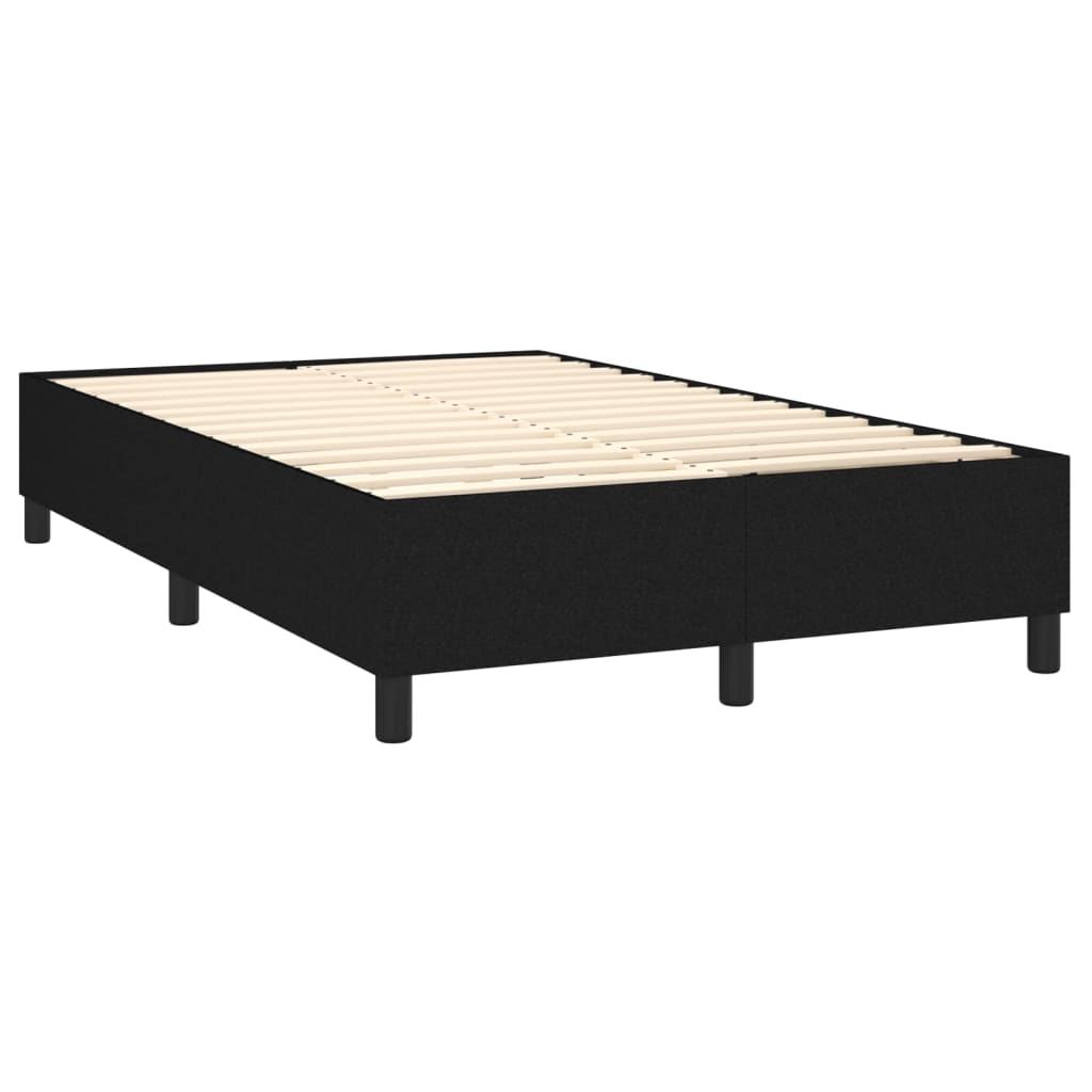 Boxspring met matras stof zwart 120x200 cm is nu te koop bij PeponiXL, paradijselijk wonen!