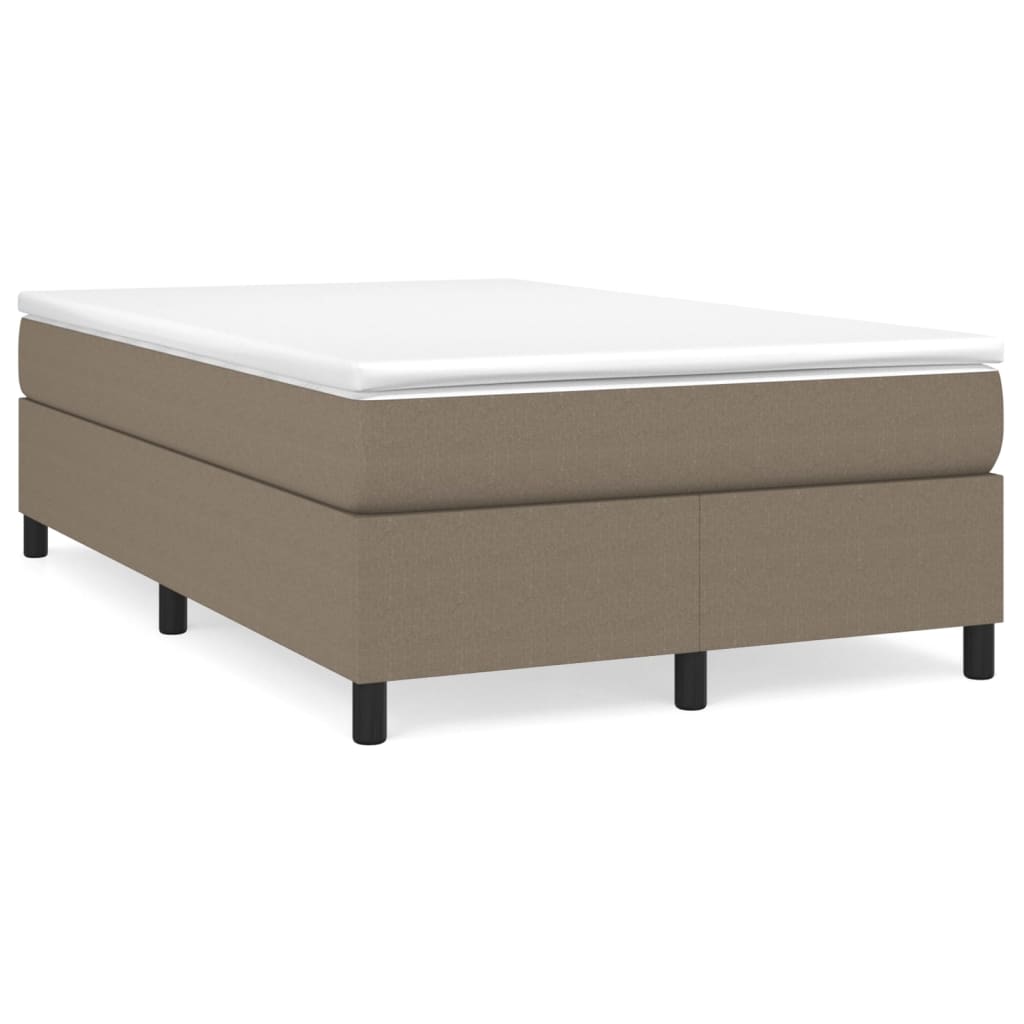 Boxspring met matras stof taupe 120x200 cm is nu te koop bij PeponiXL, paradijselijk wonen!