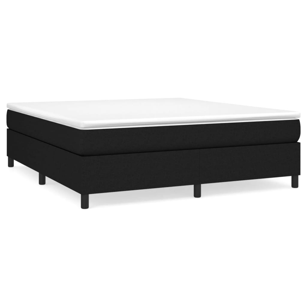 Boxspring met matras stof zwart 160x200 cm is nu te koop bij PeponiXL, paradijselijk wonen!