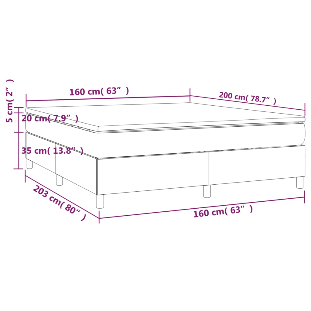 Boxspring met matras stof zwart 160x200 cm is nu te koop bij PeponiXL, paradijselijk wonen!