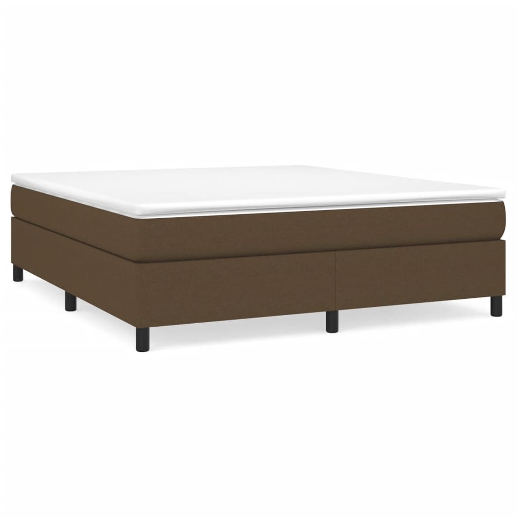 Boxspring met matras stof donkerbruin 160x200 cm is nu te koop bij PeponiXL, paradijselijk wonen!