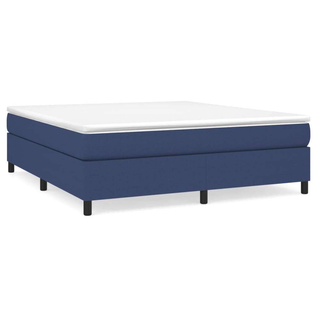 Boxspring met matras stof blauw 160x200 cm is nu te koop bij PeponiXL, paradijselijk wonen!