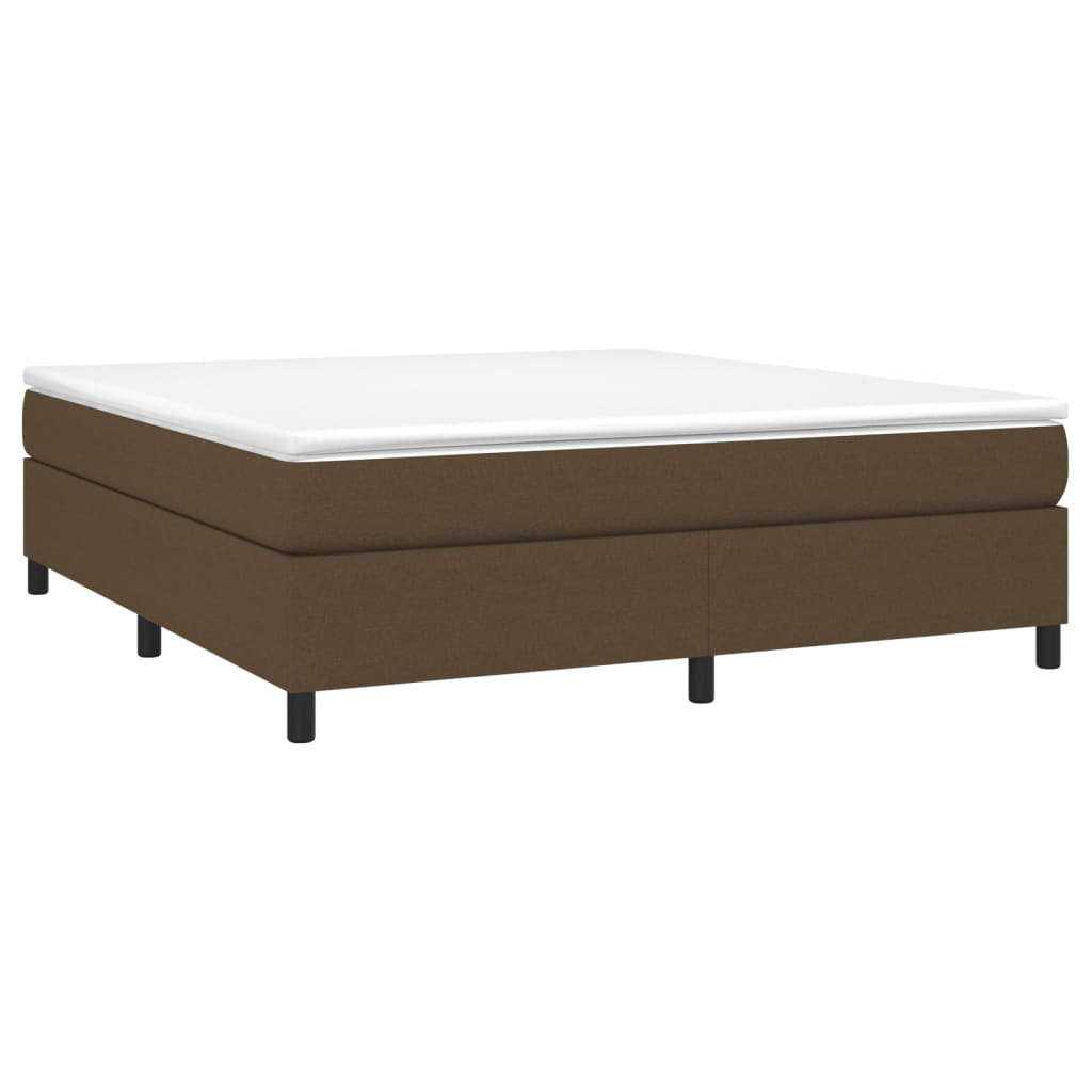 Boxspring met matras stof donkerbruin 180x200 cm is nu te koop bij PeponiXL, paradijselijk wonen!
