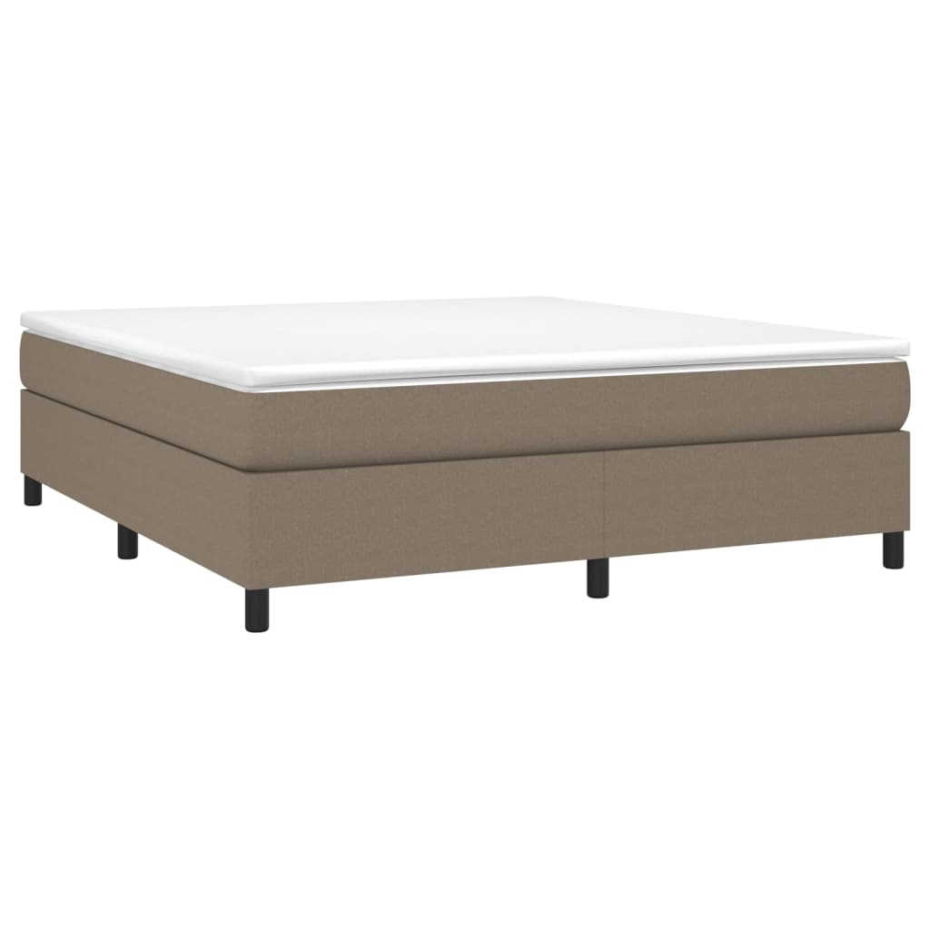 Boxspring met matras stof taupe 180x200 cm is nu te koop bij PeponiXL, paradijselijk wonen!
