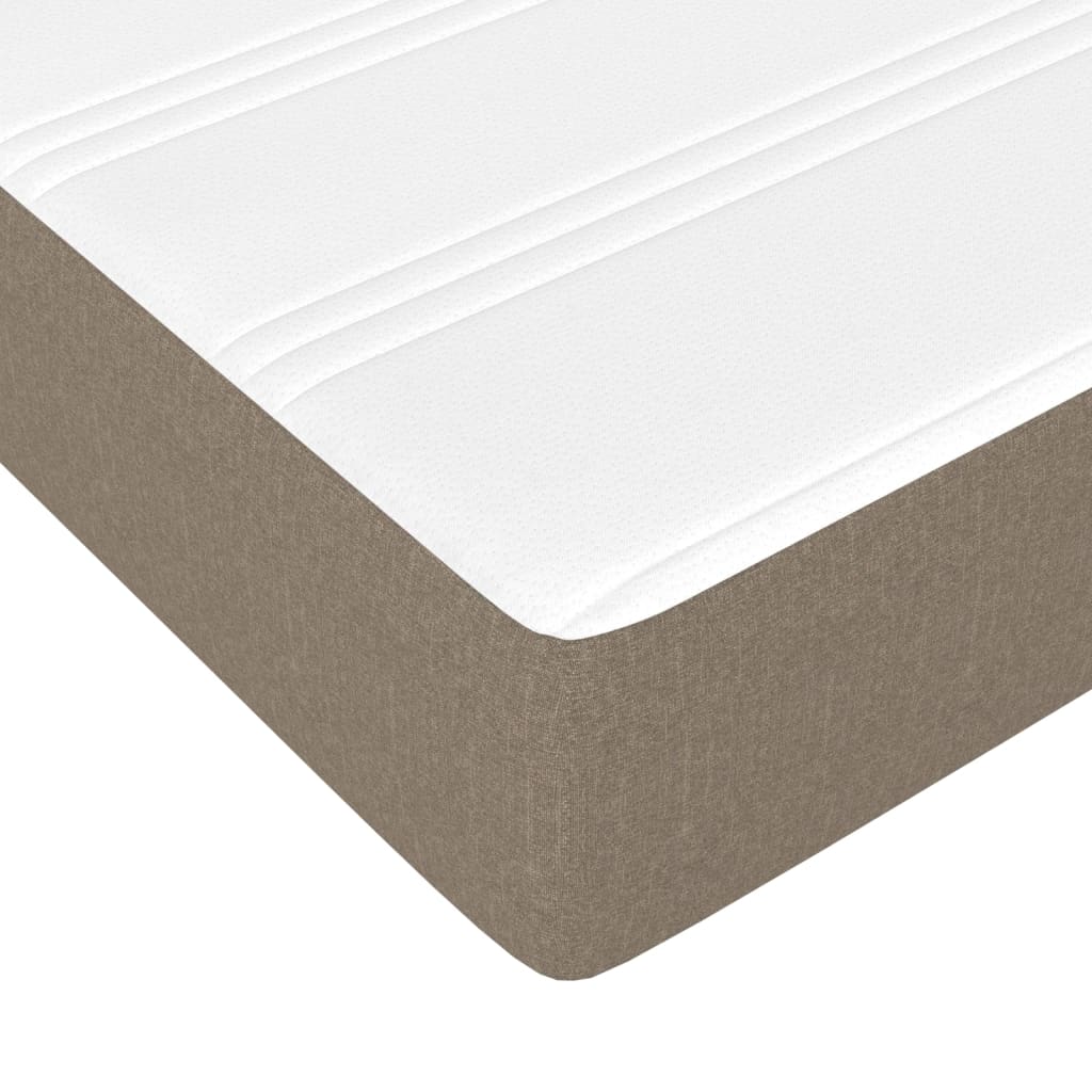 Boxspring met matras stof taupe 180x200 cm is nu te koop bij PeponiXL, paradijselijk wonen!