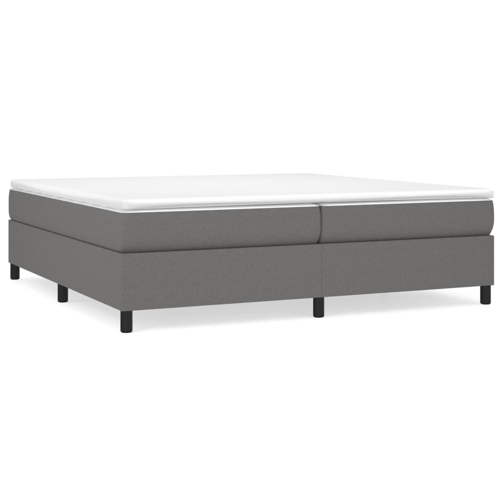 Boxspring met matras stof donkergrijs 200x200 cm is nu te koop bij PeponiXL, paradijselijk wonen!