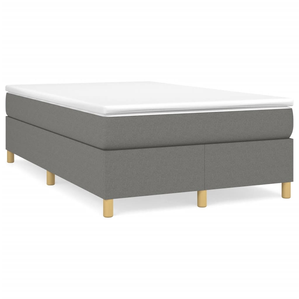 Boxspring met matras stof donkergrijs 120x200 cm is nu te koop bij PeponiXL, paradijselijk wonen!