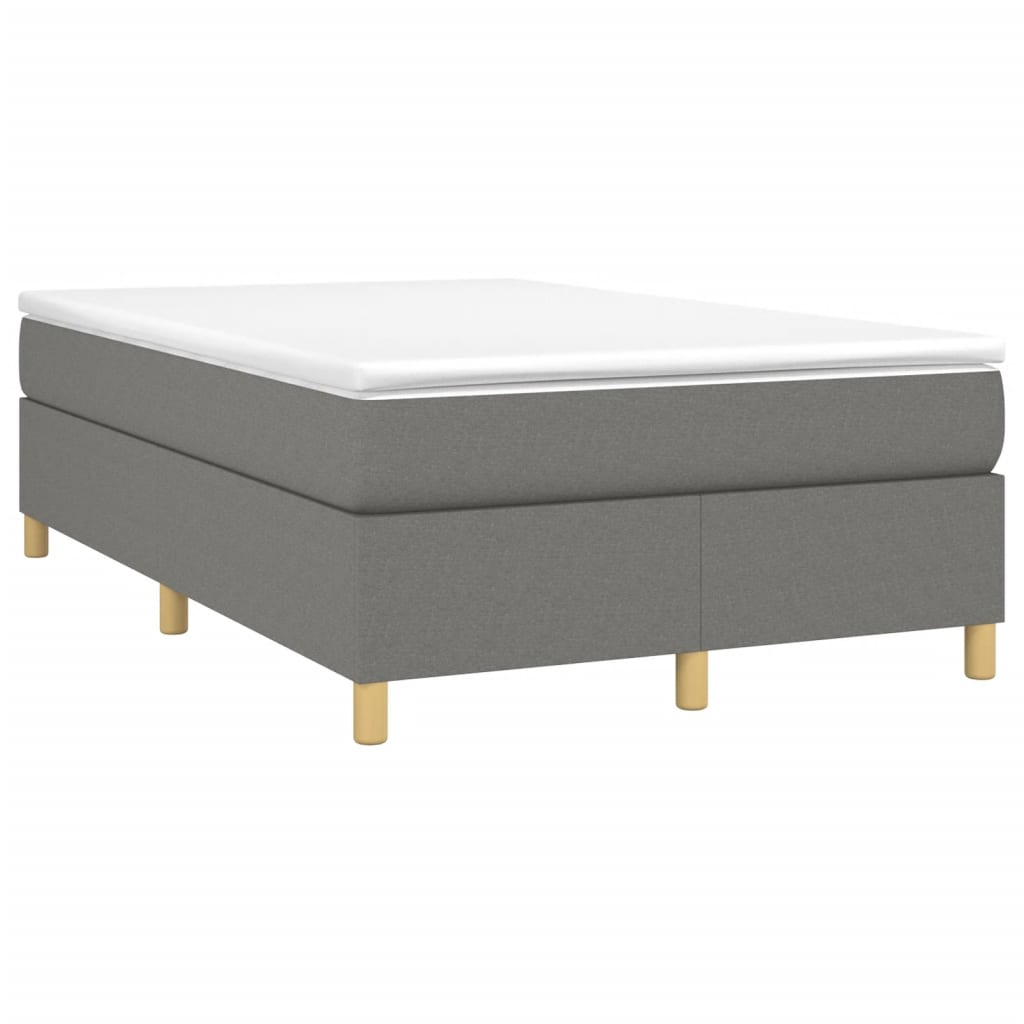 Boxspring met matras stof donkergrijs 120x200 cm is nu te koop bij PeponiXL, paradijselijk wonen!