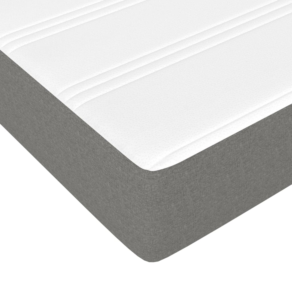 Boxspring met matras stof donkergrijs 120x200 cm is nu te koop bij PeponiXL, paradijselijk wonen!