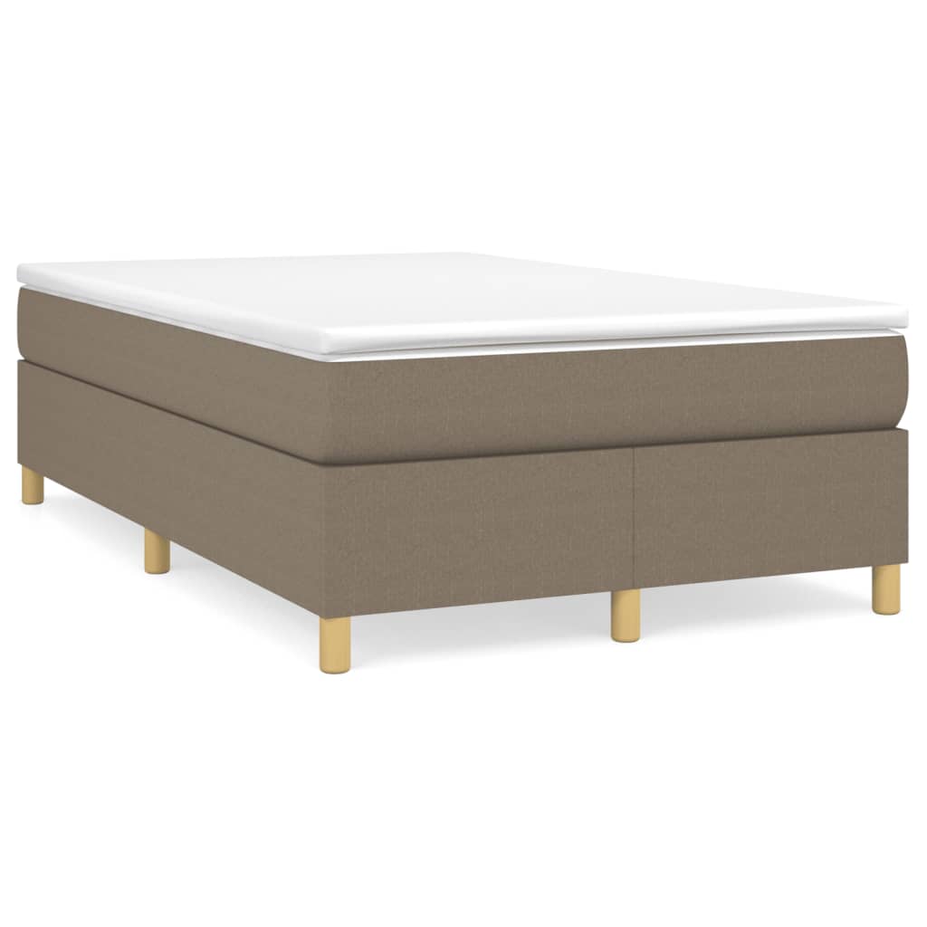 Boxspring met matras stof taupe 120x200 cm is nu te koop bij PeponiXL, paradijselijk wonen!