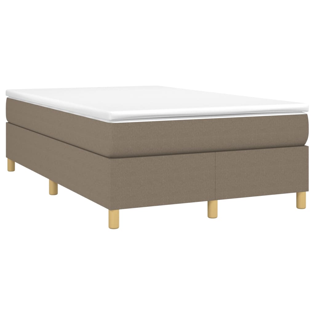 Boxspring met matras stof taupe 120x200 cm is nu te koop bij PeponiXL, paradijselijk wonen!