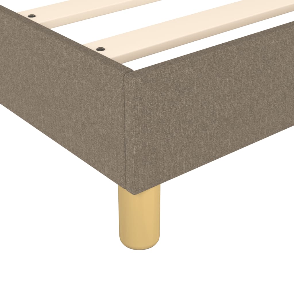 Boxspring met matras stof taupe 120x200 cm is nu te koop bij PeponiXL, paradijselijk wonen!