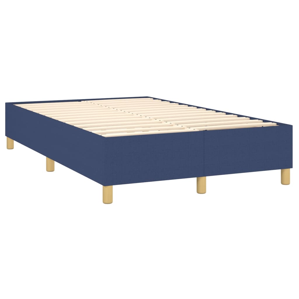 Boxspring met matras stof blauw 120x200 cm is nu te koop bij PeponiXL, paradijselijk wonen!