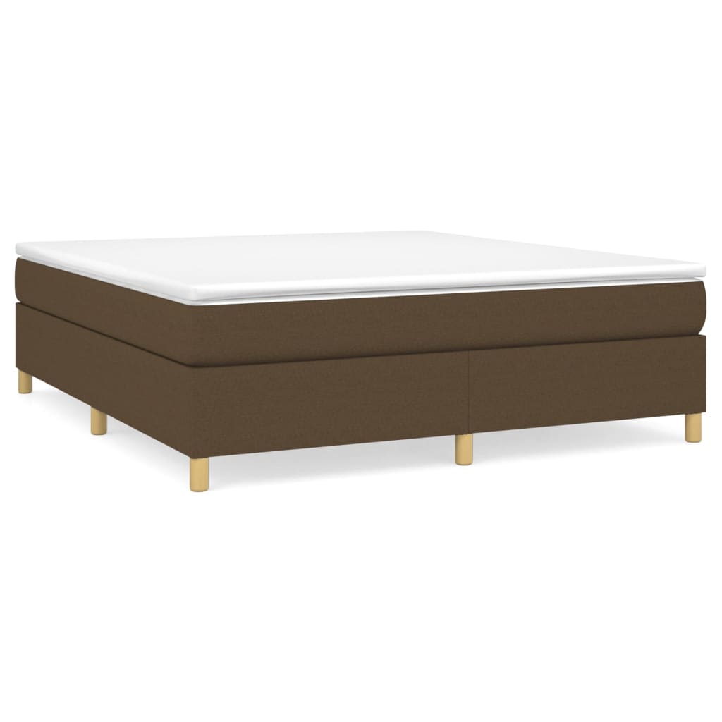 Boxspring met matras stof donkerbruin 180x200 cm is nu te koop bij PeponiXL, paradijselijk wonen!