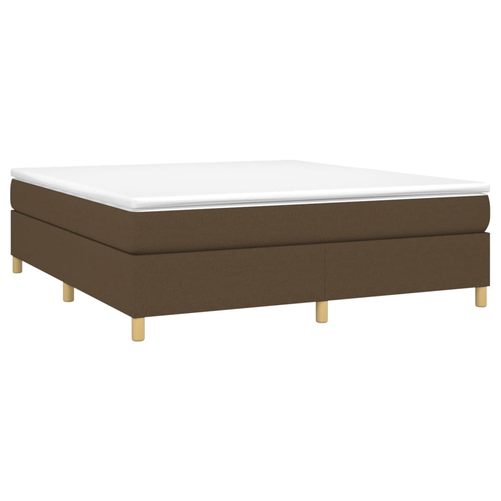 Boxspring met matras stof donkerbruin 180x200 cm is nu te koop bij PeponiXL, paradijselijk wonen!