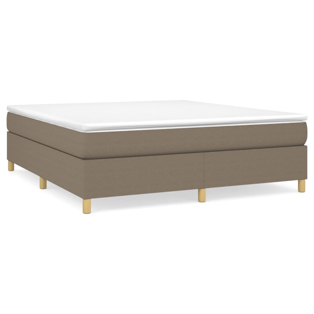 Boxspring met matras stof taupe 180x200 cm is nu te koop bij PeponiXL, paradijselijk wonen!