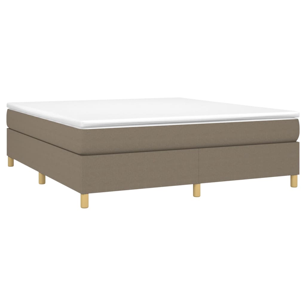 Boxspring met matras stof taupe 180x200 cm is nu te koop bij PeponiXL, paradijselijk wonen!