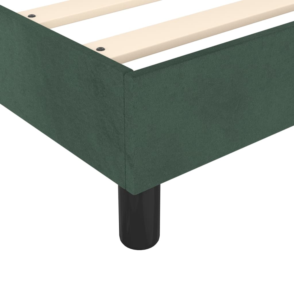 Boxspring met matras fluweel donkergroen 160x200 cm is nu te koop bij PeponiXL, paradijselijk wonen!