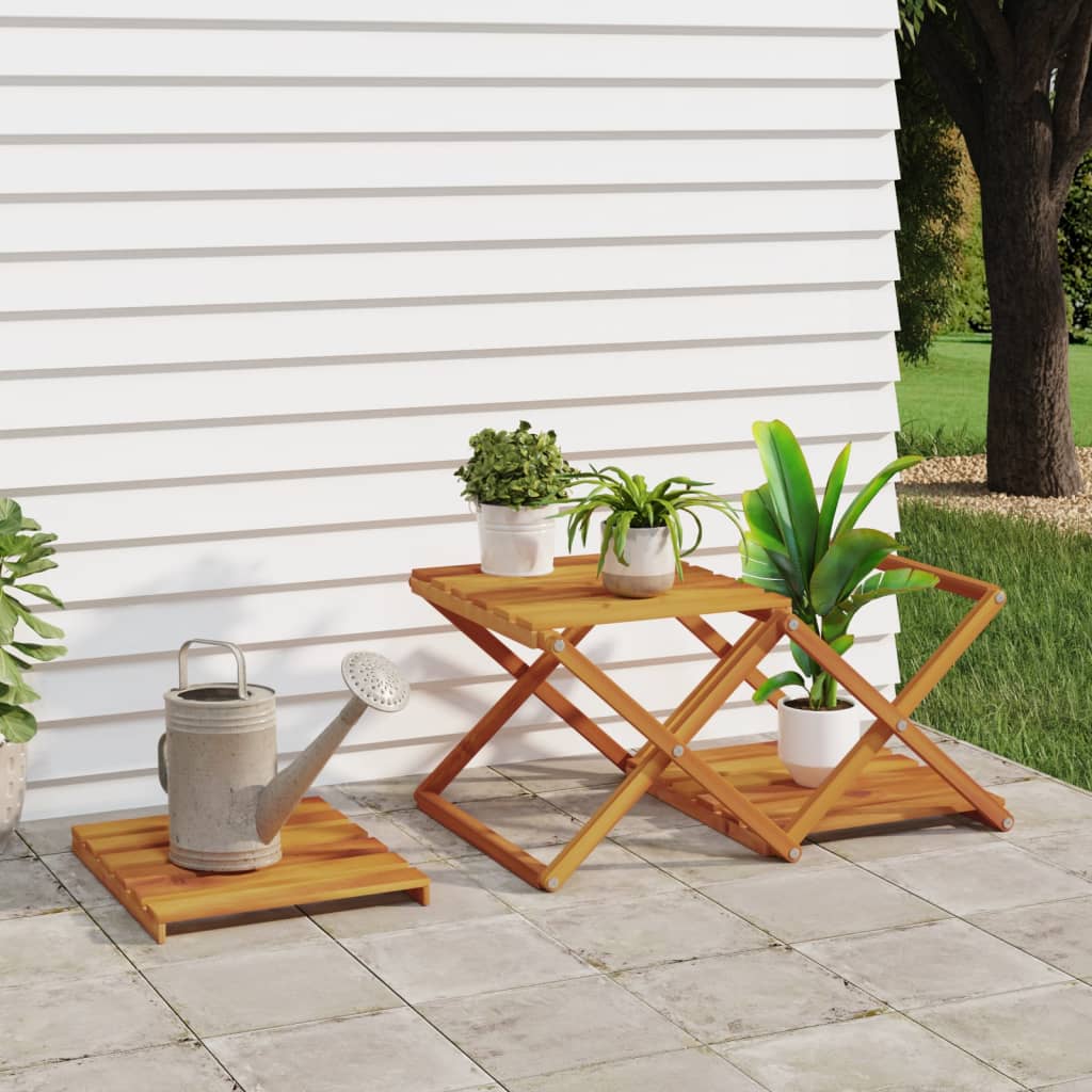 Schappenkast inklapbaar 3-laags 43x31x63 cm acaciahout bruin is nu te koop bij PeponiXL, paradijselijk wonen!