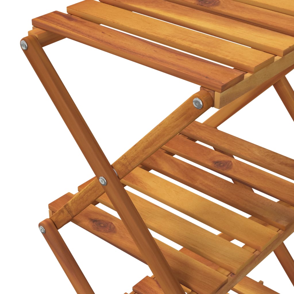 Schappenkast inklapbaar 3-laags 43x31x63 cm acaciahout bruin is nu te koop bij PeponiXL, paradijselijk wonen!