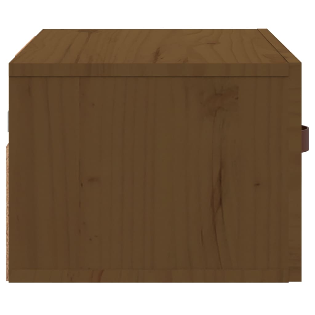 Nachtkastje wandgemonteerd 40x29,5x22 cm honingbruin is nu te koop bij PeponiXL, paradijselijk wonen!