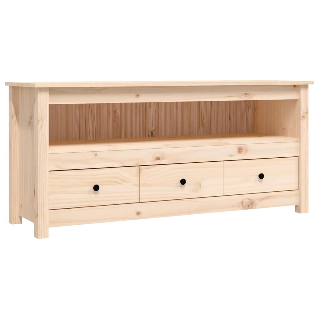 Tv-meubel 114x35x52 cm massief grenenhout is nu te koop bij PeponiXL, paradijselijk wonen!