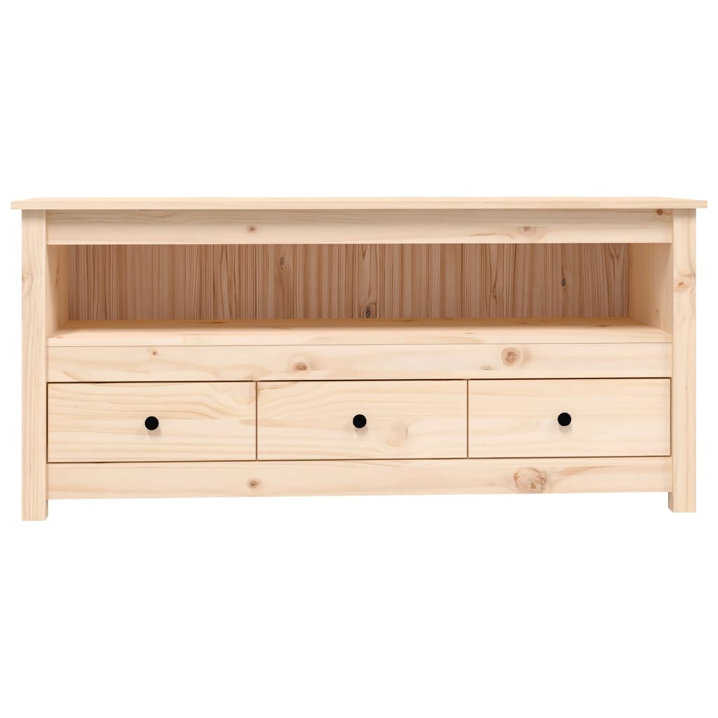 Tv-meubel 114x35x52 cm massief grenenhout is nu te koop bij PeponiXL, paradijselijk wonen!