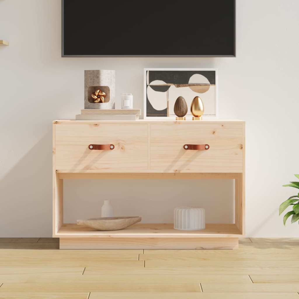 Tv-meubel 90x40x60 cm massief grenenhout is nu te koop bij PeponiXL, paradijselijk wonen!