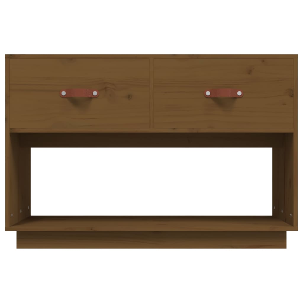 Tv-meubel 90x40x60 cm massief grenenhout honingbruin is nu te koop bij PeponiXL, paradijselijk wonen!