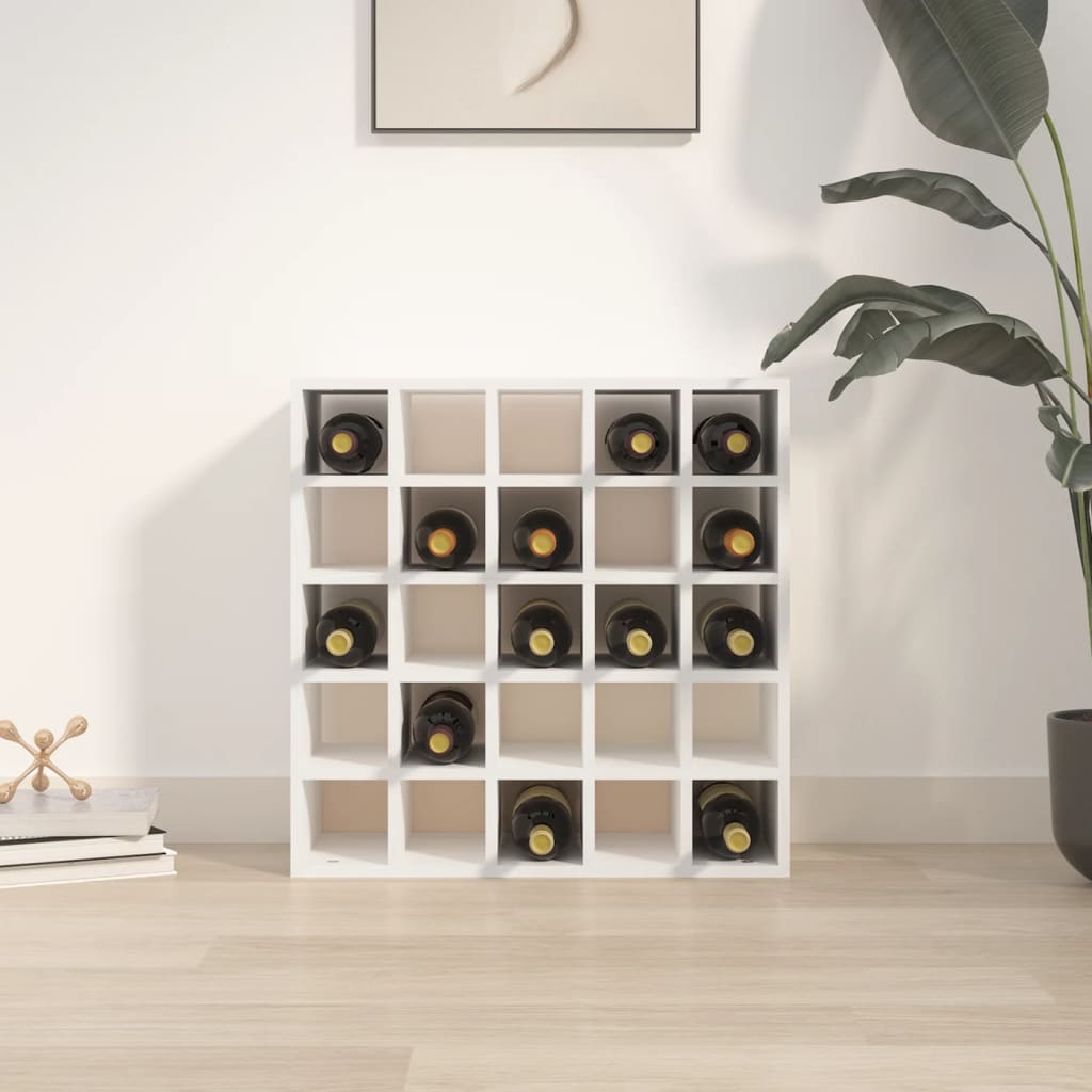 Wijnkast Wit 56x25x56 cm Massief grenenhout is nu te koop bij PeponiXL, paradijselijk wonen!