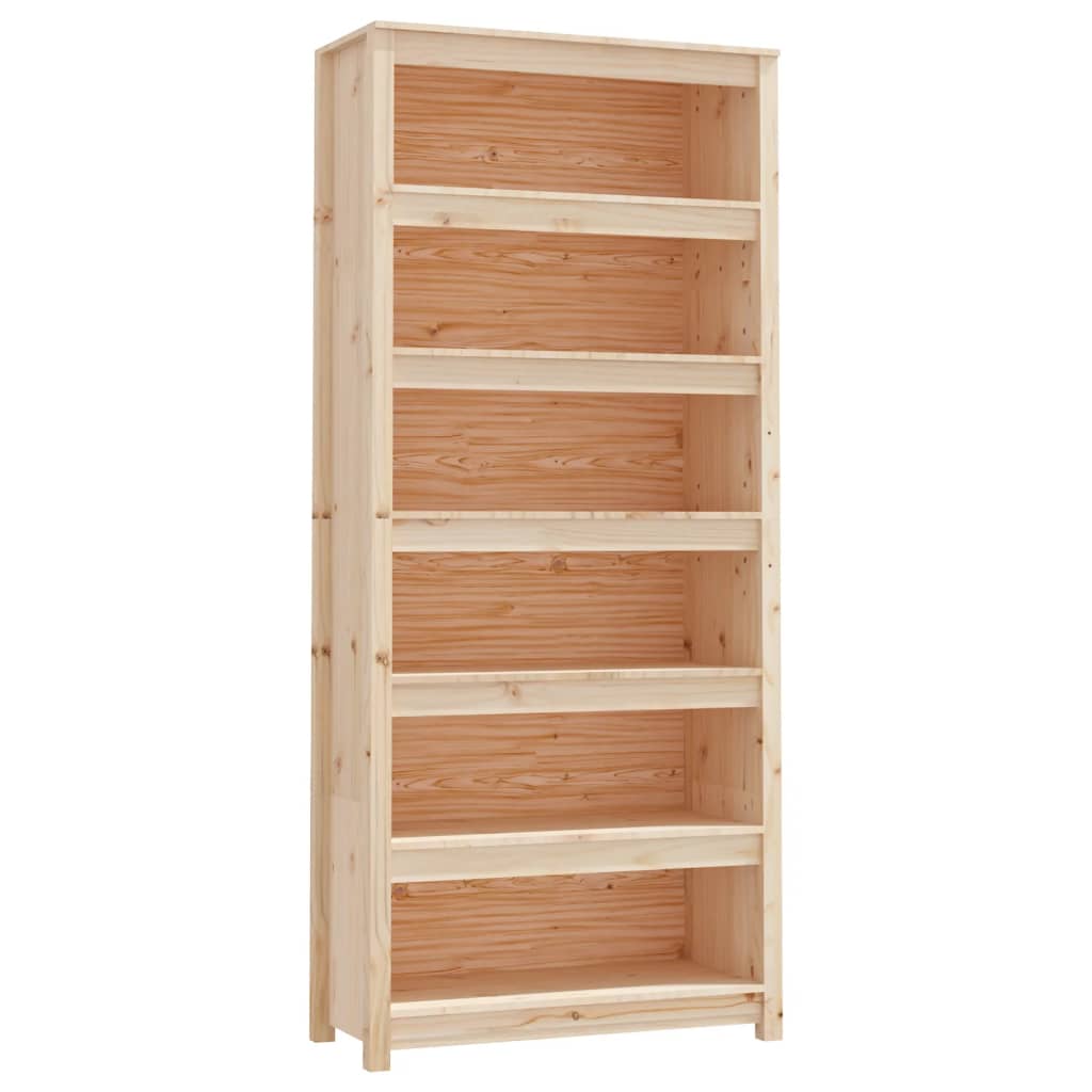 Boekenkast 80x35x183 cm massief grenenhout is nu te koop bij PeponiXL, paradijselijk wonen!