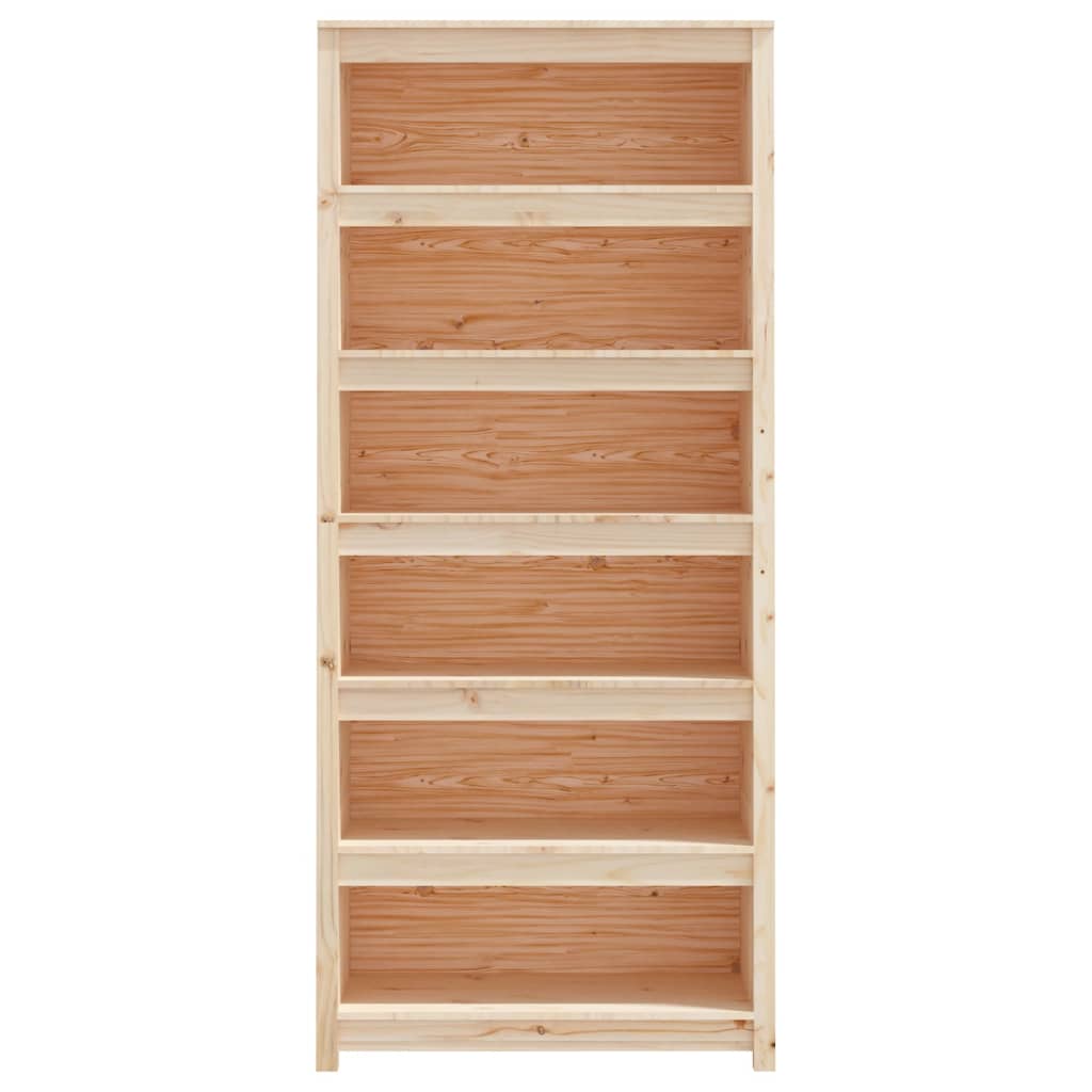 Boekenkast 80x35x183 cm massief grenenhout is nu te koop bij PeponiXL, paradijselijk wonen!
