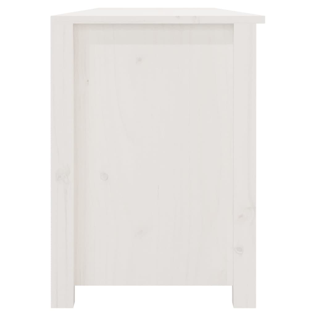 Schoenenbank 160x36,5x50 cm massief grenenhout wit is nu te koop bij PeponiXL, paradijselijk wonen!