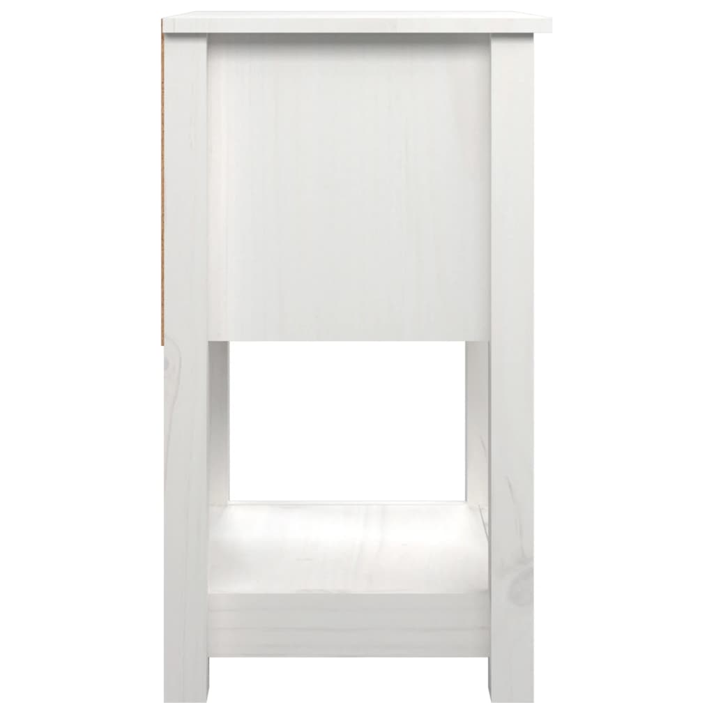 Nachtkastje 40x35x61,5 cm massief grenenhout wit is nu te koop bij PeponiXL, paradijselijk wonen!