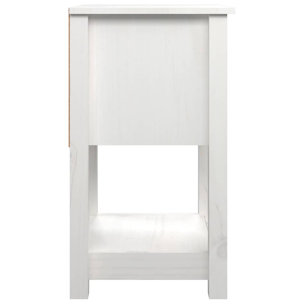 Nachtkastjes 2 st 40x35x61,5 cm massief grenenhout wit is nu te koop bij PeponiXL, paradijselijk wonen!