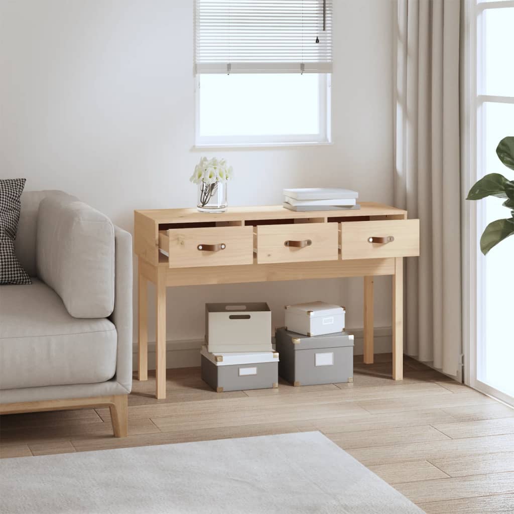 Wandtafel 114x40x75 cm massief grenenhout is nu te koop bij PeponiXL, paradijselijk wonen!