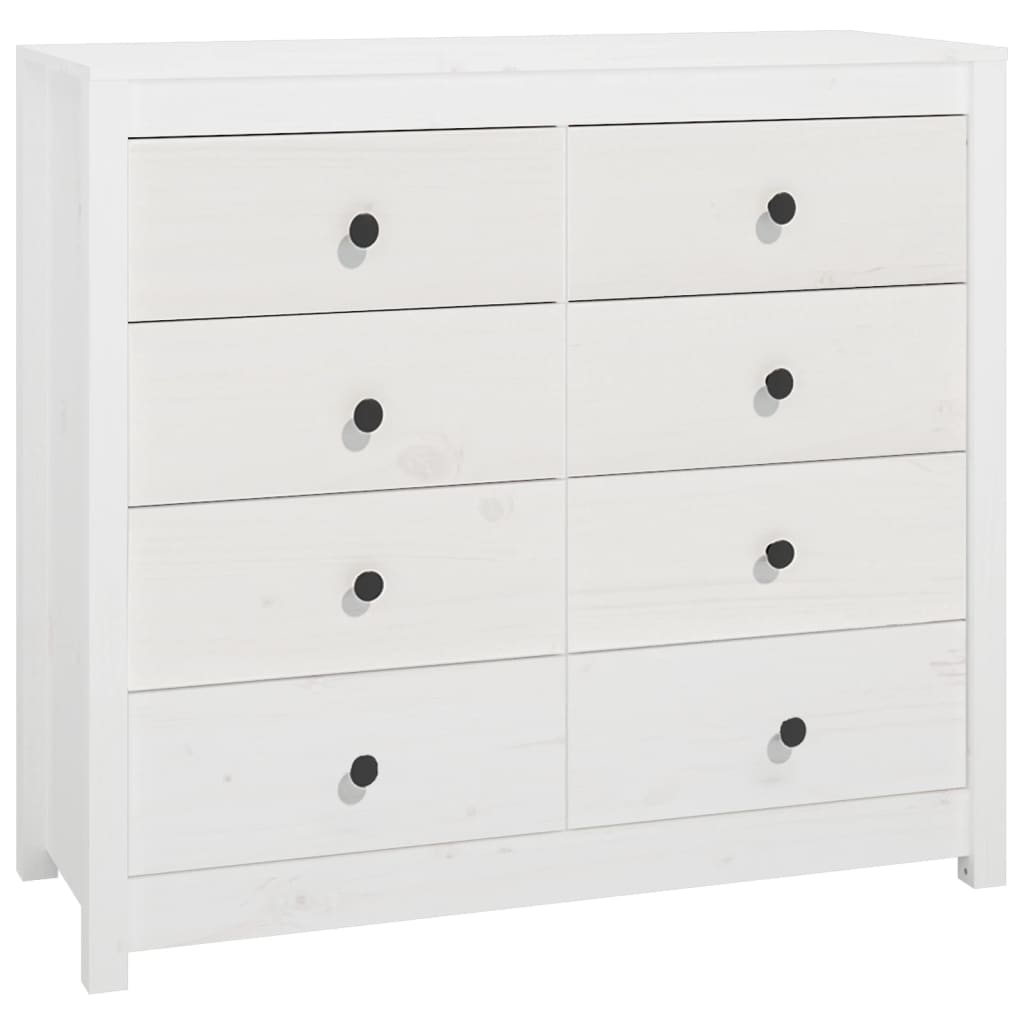 Dressoir 100x40x90 cm massief grenenhout wit is nu te koop bij PeponiXL, paradijselijk wonen!