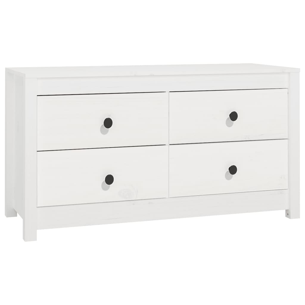 Dressoir 100x40x54 cm massief grenenhout wit is nu te koop bij PeponiXL, paradijselijk wonen!