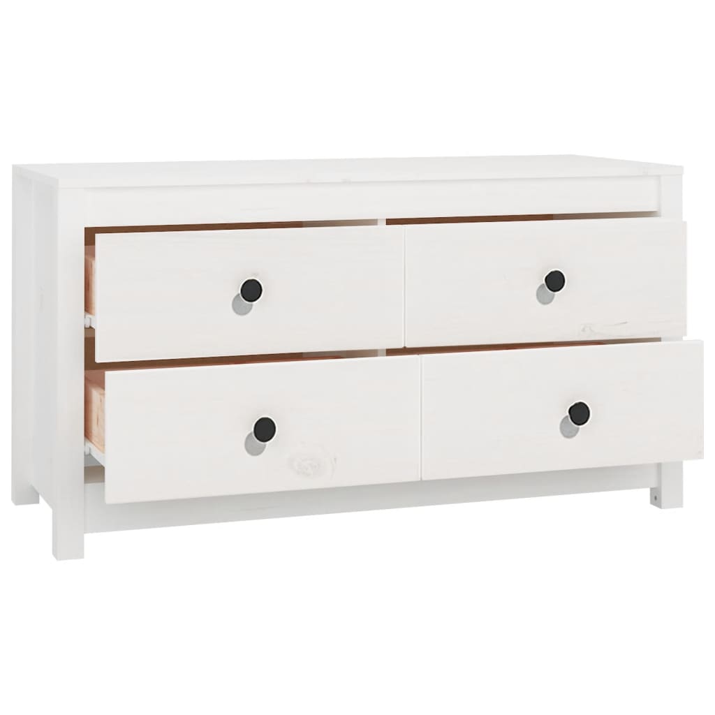 Dressoir 100x40x54 cm massief grenenhout wit is nu te koop bij PeponiXL, paradijselijk wonen!