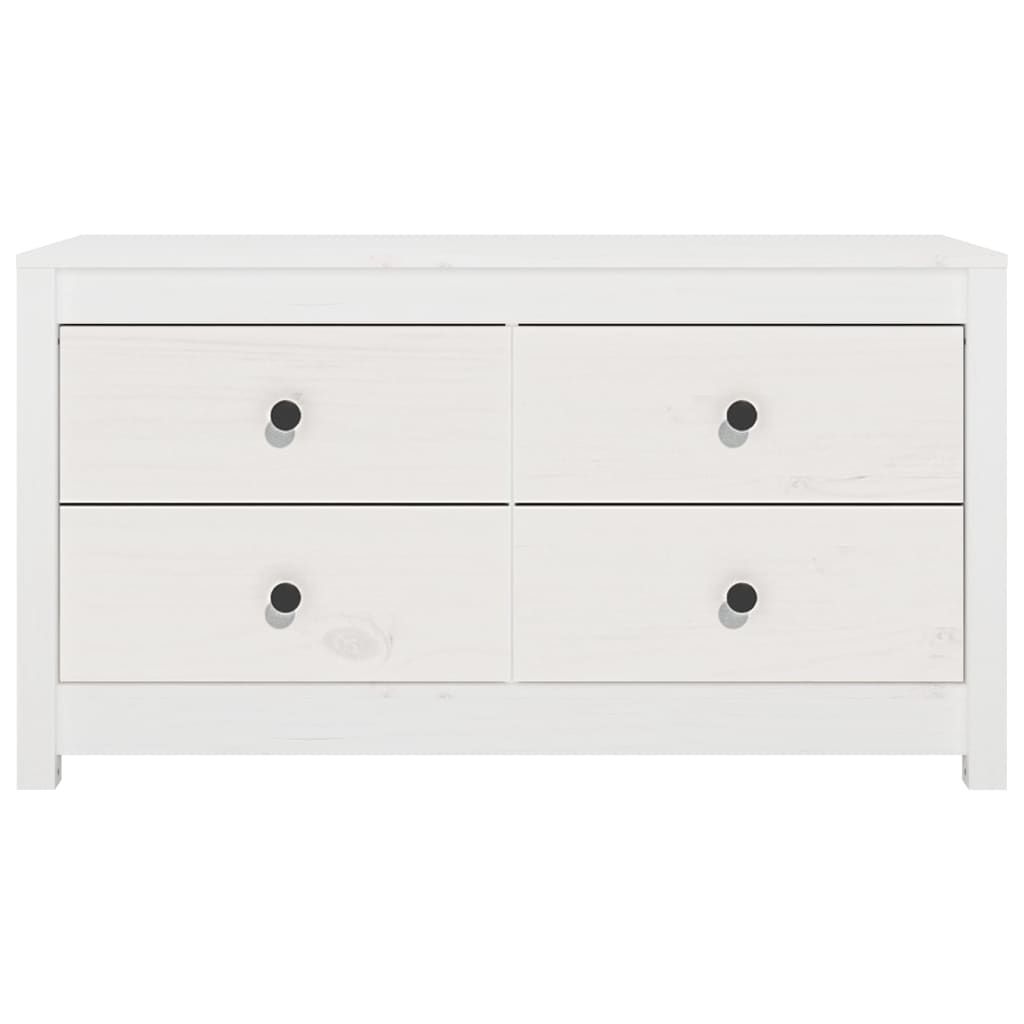 Dressoir 100x40x54 cm massief grenenhout wit is nu te koop bij PeponiXL, paradijselijk wonen!