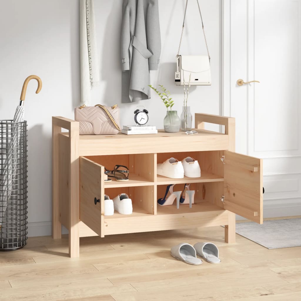 Halbankje 80x40x60 cm massief grenenhout is nu te koop bij PeponiXL, paradijselijk wonen!