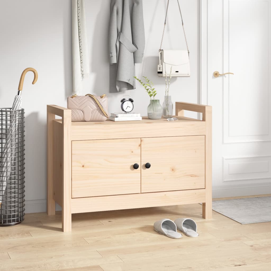 Halbankje 80x40x60 cm massief grenenhout is nu te koop bij PeponiXL, paradijselijk wonen!