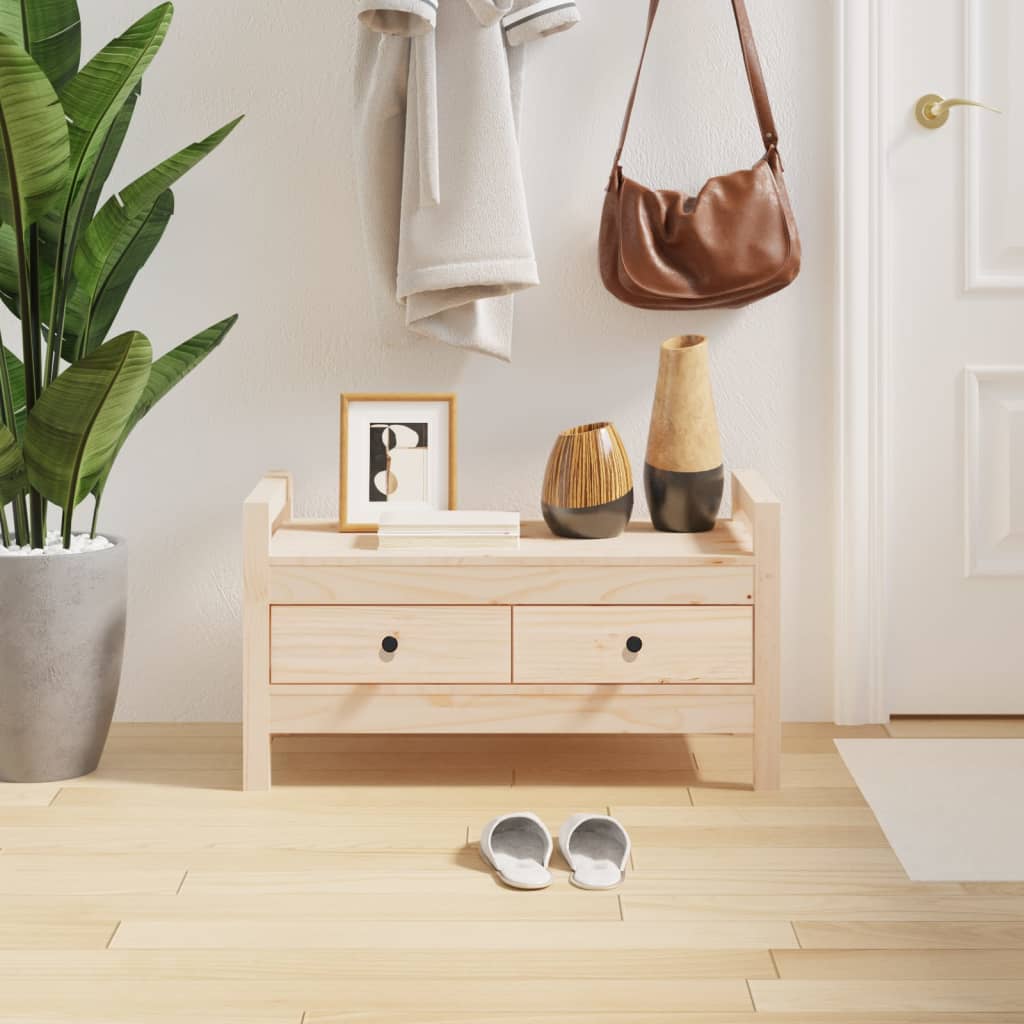 Halbankje 80x40x43 cm massief grenenhout is nu te koop bij PeponiXL, paradijselijk wonen!