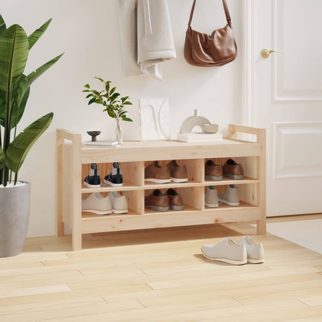 Halbankje 110x40x60 cm massief grenenhout is nu te koop bij PeponiXL, paradijselijk wonen!