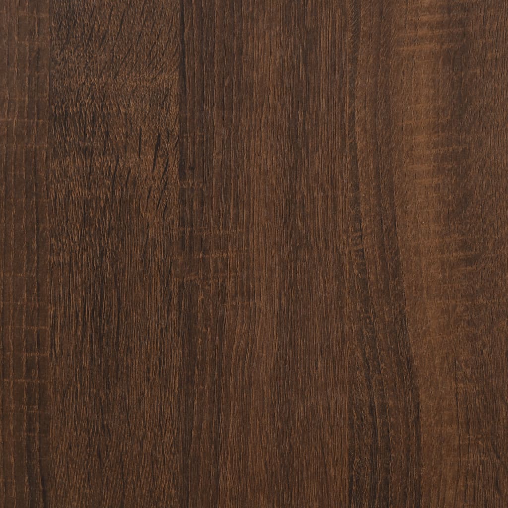 Bijzettafel 40x40x40 cm bewerkt hout bruin eikenkleur is nu te koop bij PeponiXL, paradijselijk wonen!