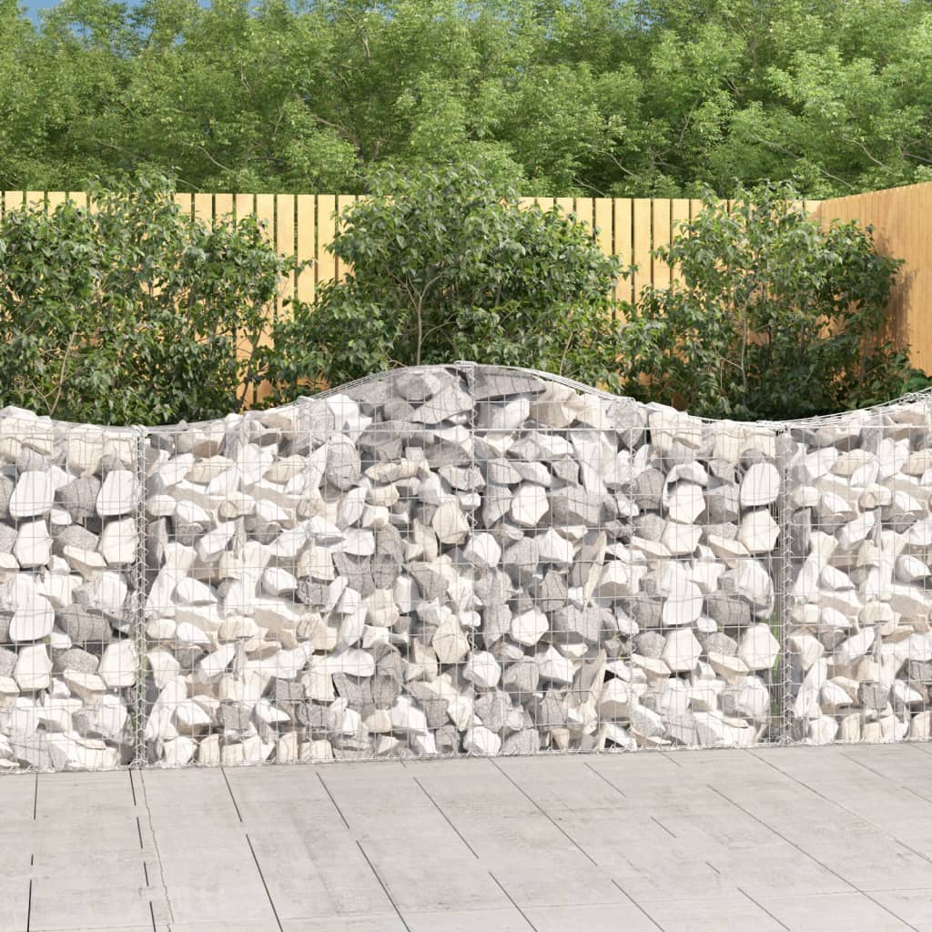 Schanskorven 30 st gewelfd 200x30x100/120 cm ijzer is nu te koop bij PeponiXL, paradijselijk wonen!